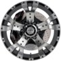 Jackal Gloss Black Machined Face Wheels