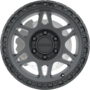 312 HD MATTE BLACK - GLOSS BLACK LIP Wheels