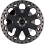 WARLORD MATTE BLACK WITH MACHINED DARK TINT Wheels