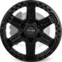 ROCK 6 MATTE BLACK TINT MILL Wheels