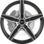 Monaco Dark Graphite Machined Face Wheels