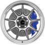 Countergram Hyper Chrome Centre Mirror Machined Lip Wheels