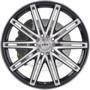 Nitrous Gunmetal Black Machined Face Wheels