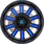 HARDLINE GLOSS BLACK BLUE TINTED CLEAR Wheels