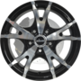 KT-6 GLOSS BLACK MACHINED Wheels