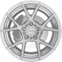 KPS GLOSS SILVER BRUSHED Wheels