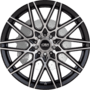Hotwire Gloss Black Machine Face Wheels