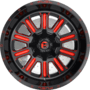HARDLINE GLOSS BLACK RED TINTED CLEAR Wheels