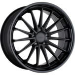 TSW by WheelPros MARINA MATTE BLACK W/ GLOSS BLACK LIP