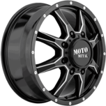 Moto Metal MO995 Satin Black Milled - Front