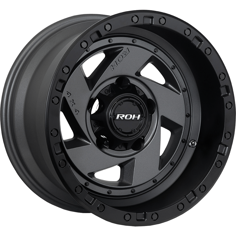 ROH Wheels - VULCAN MATTE BLACK GRAPHITE | MATTE BLACK GRAPHITE ROH Wheels - VULCAN MATTE BLACK GRAPHITE | MATTE BLACK GRAPHITE