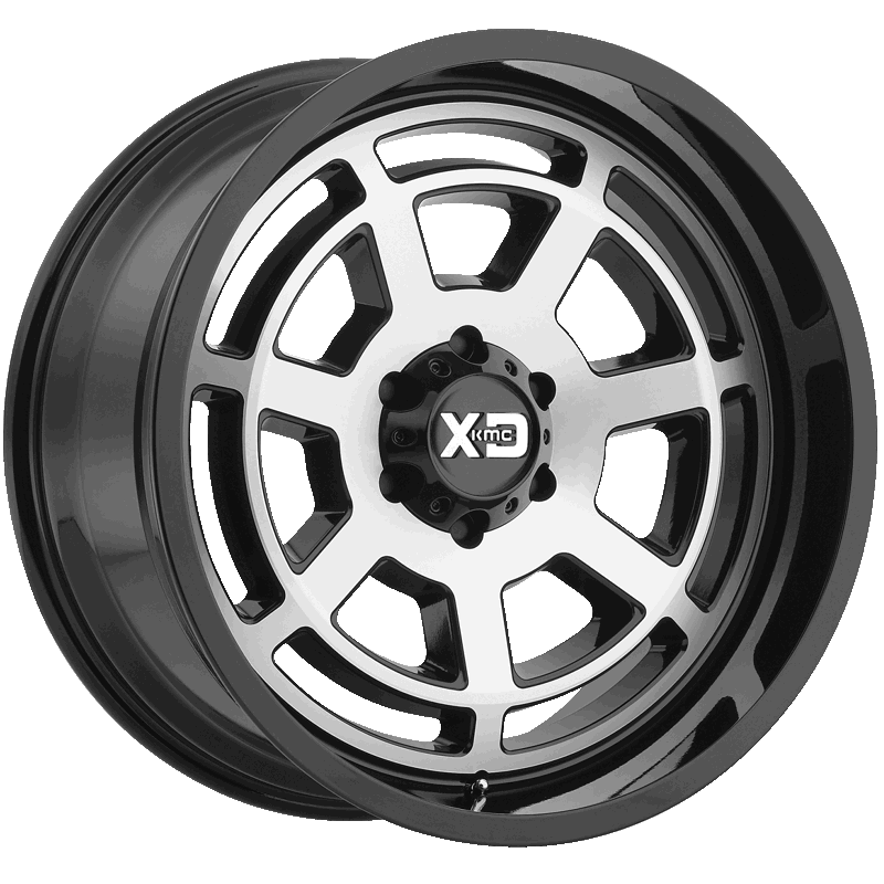 XD824 BONES Gloss Black Machined Face Gloss Black Machined Face