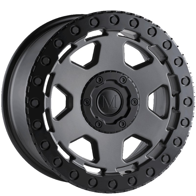 FORSCHER MATTE GUNMETAL W/ BLACK LIP EDGE