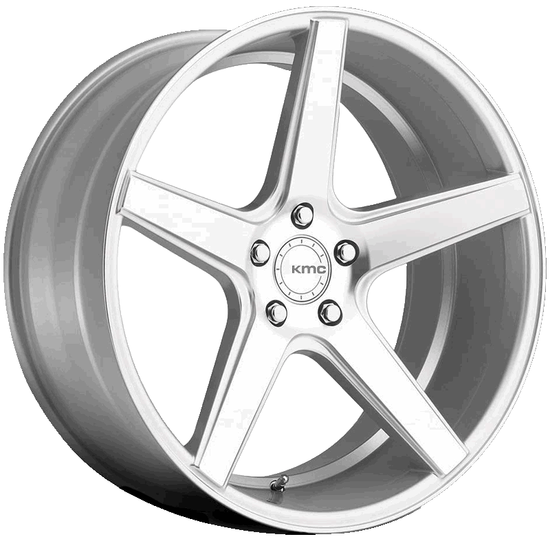 KMC KM685 DISTRICT Silver Machined