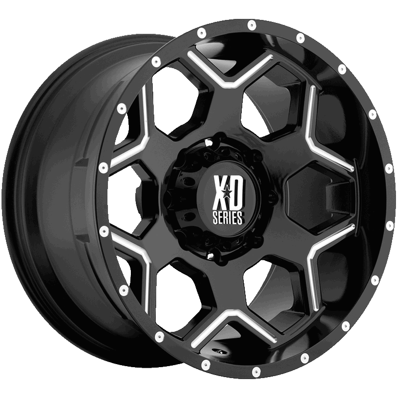 XD812 CRUX Gloss Black Milled Gloss Black Milled