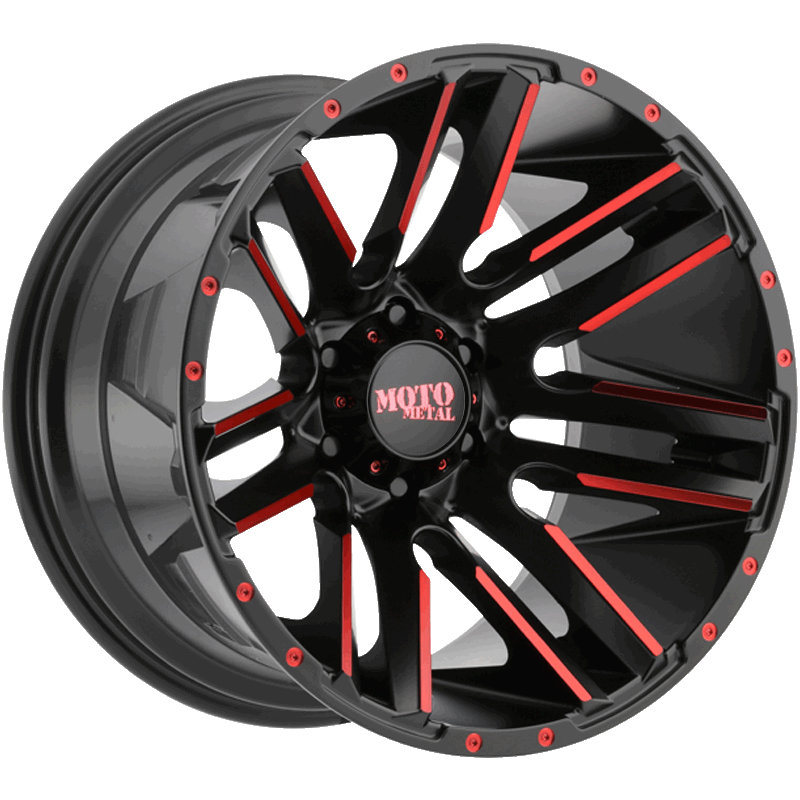 MO978 RAZOR Satin  Black Machined Red Tint Satin  Black Machined Red Tint