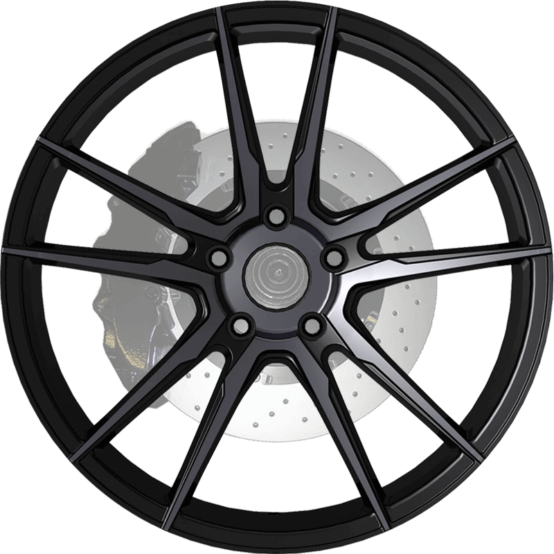 iFG24 Black Machine Face+ Black Clear Coating