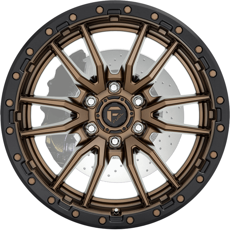 REBEL 6 MATTE BRONZE BLACK BEAD RING