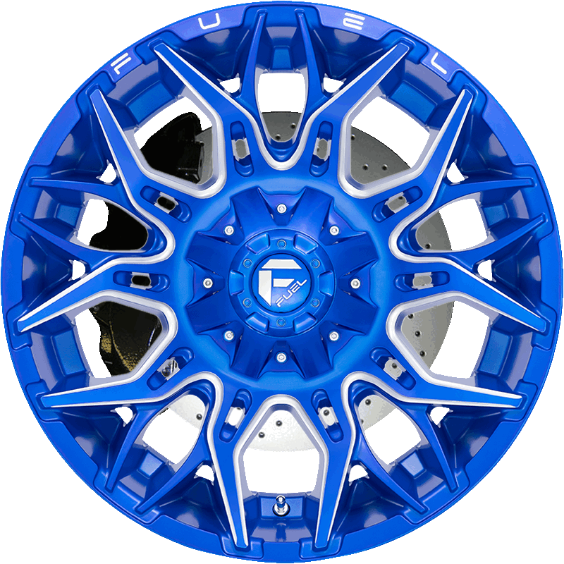 TWITCH ANODIZED BLUE MILLED