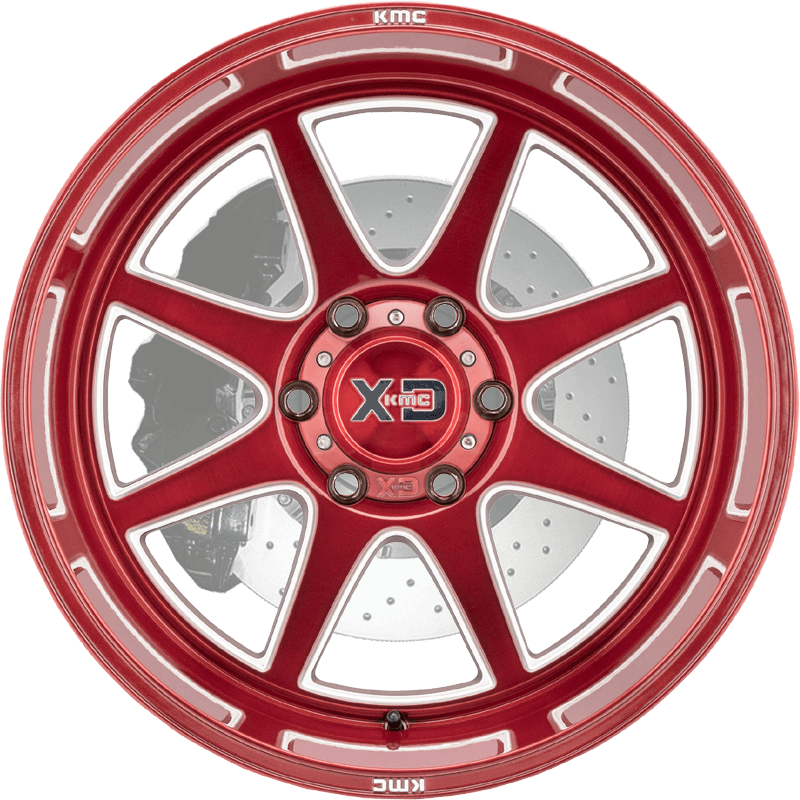 XD844 PIKE Brushed Red With Milled Accent