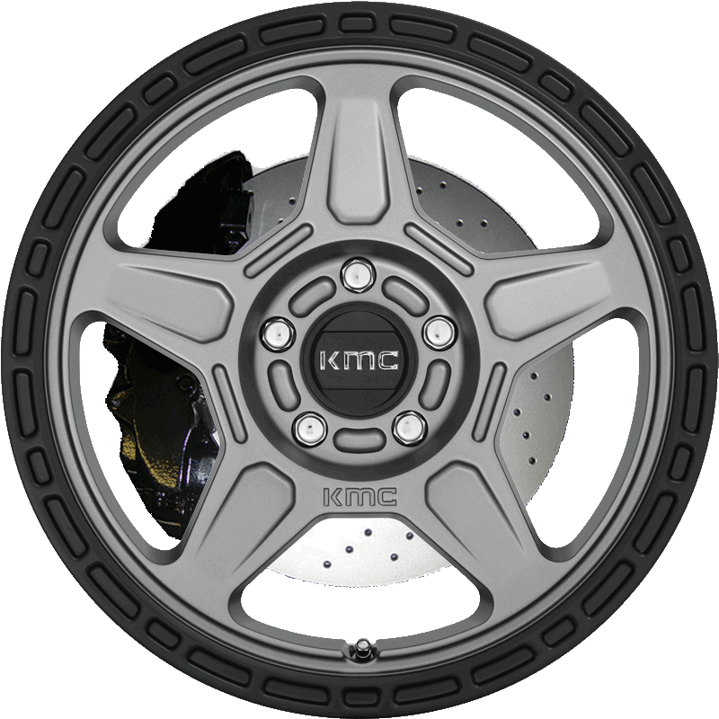 KMC KM721 ALPINE Satin Gray With Black Lip