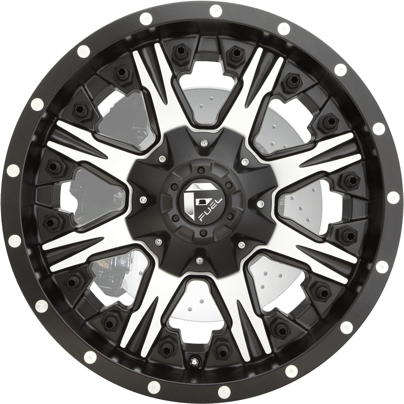 FUEL OFFROAD - NUTZ 1-PIECE - MATTE BLACK MACHINED	