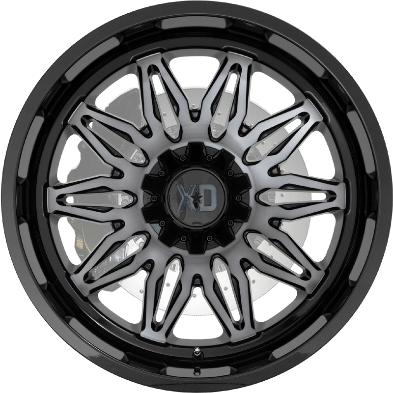 XD859 GUNNER Gloss Black Machined With Gray Tint