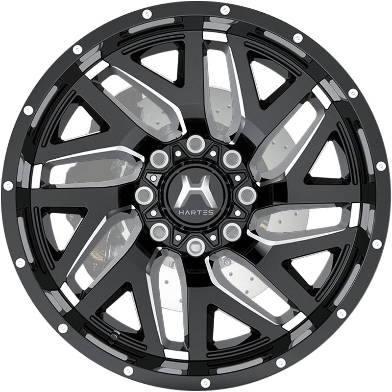 Stealth Black/Milled Edge/Milled Dimple