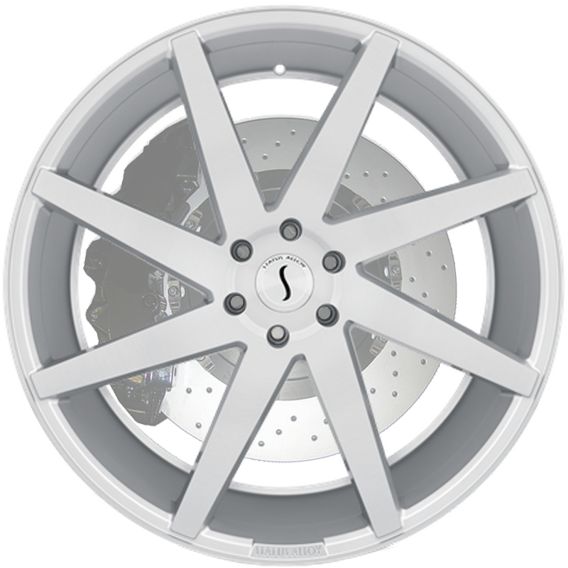 BRUTE SILVER W/ BRUSHED MACHINED FACE