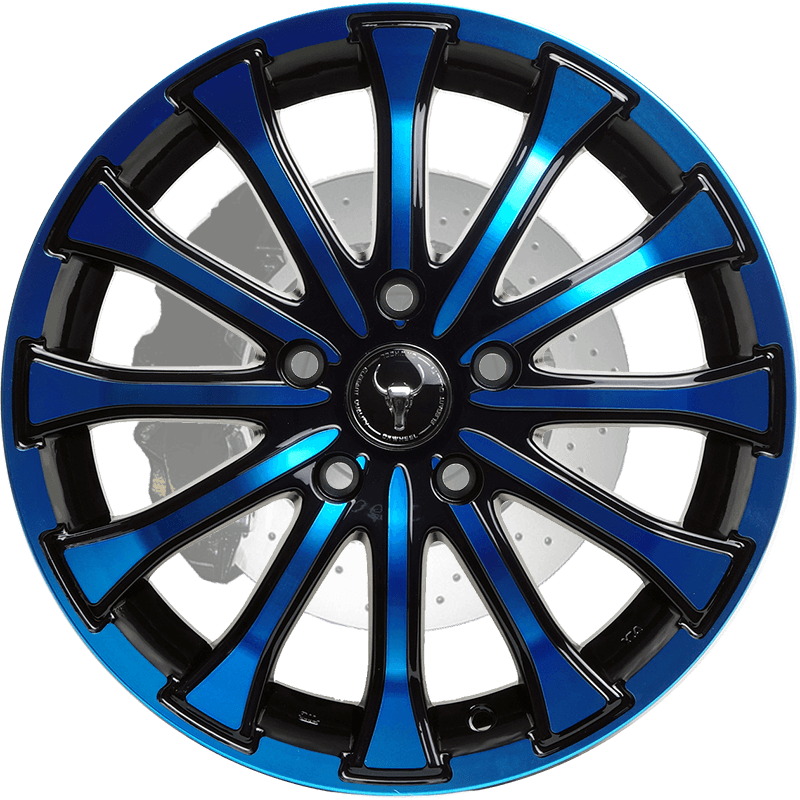 OX654 Black Blue Machined