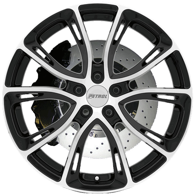 P5A GLOSS BLACK W/ MACHINED CUT FACE