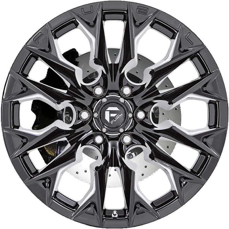 FLAME 6 GLOSS BLACK MILLED