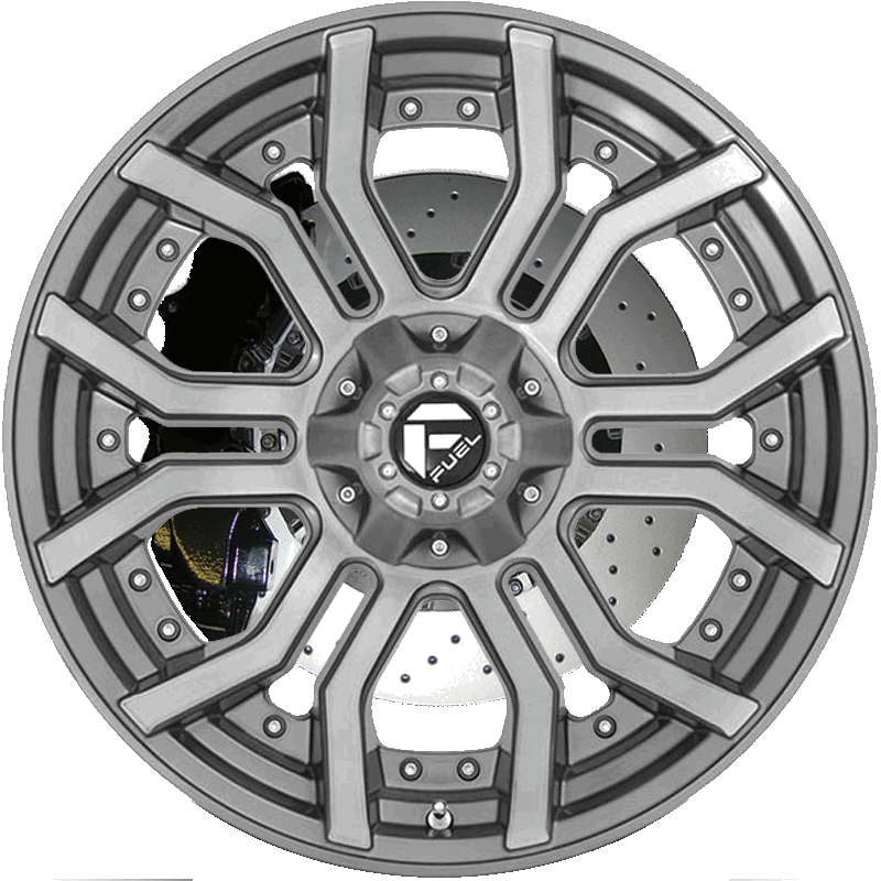 RAGE PLATINUM BRUSHED GUN METAL TINTED CLEAR