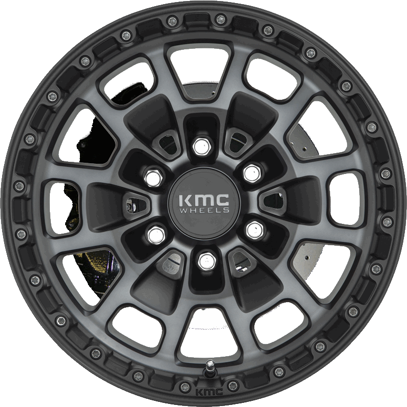 KMC KM718 SUMMIT Satin Black With Gray Tint