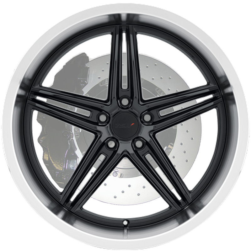 WATKINS DOUBLE BLACK MATTE BLACK WITH GLOSS BLACK FACE