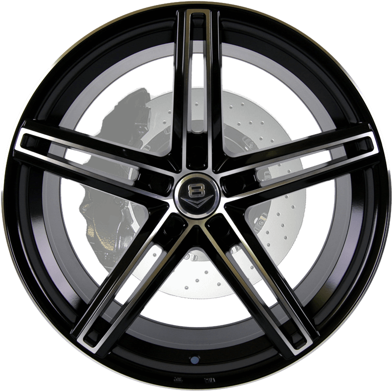 V-62 Gloss Black with Machine Face