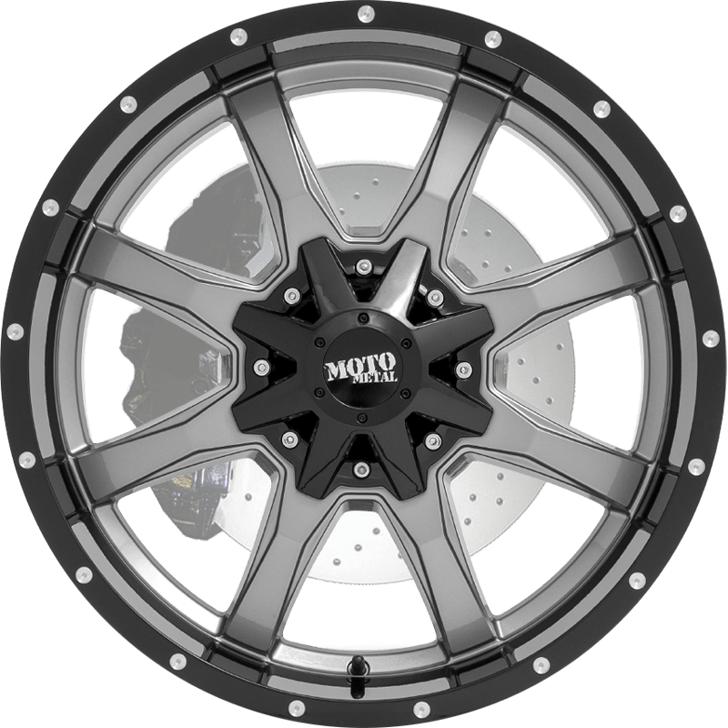 MO970 Gloss Gray Center Gloss Black Lip