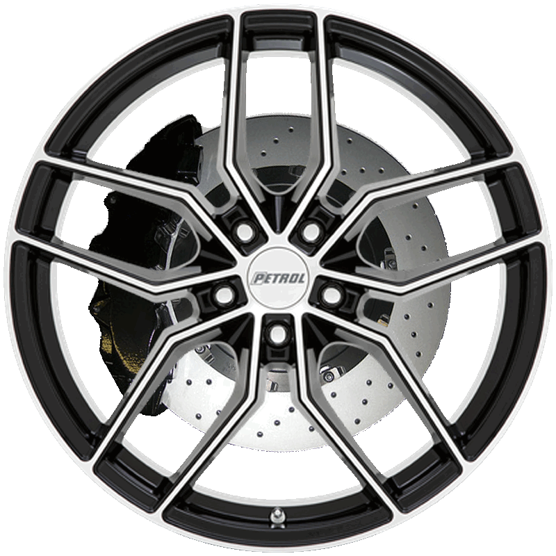 P5C GLOSS BLACK W/ MACHINED FACE