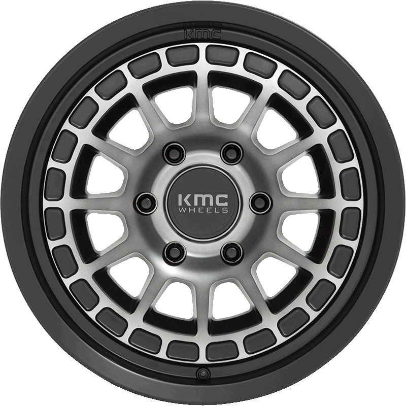KMC KM719 CANYON Satin Black With Gray Tint