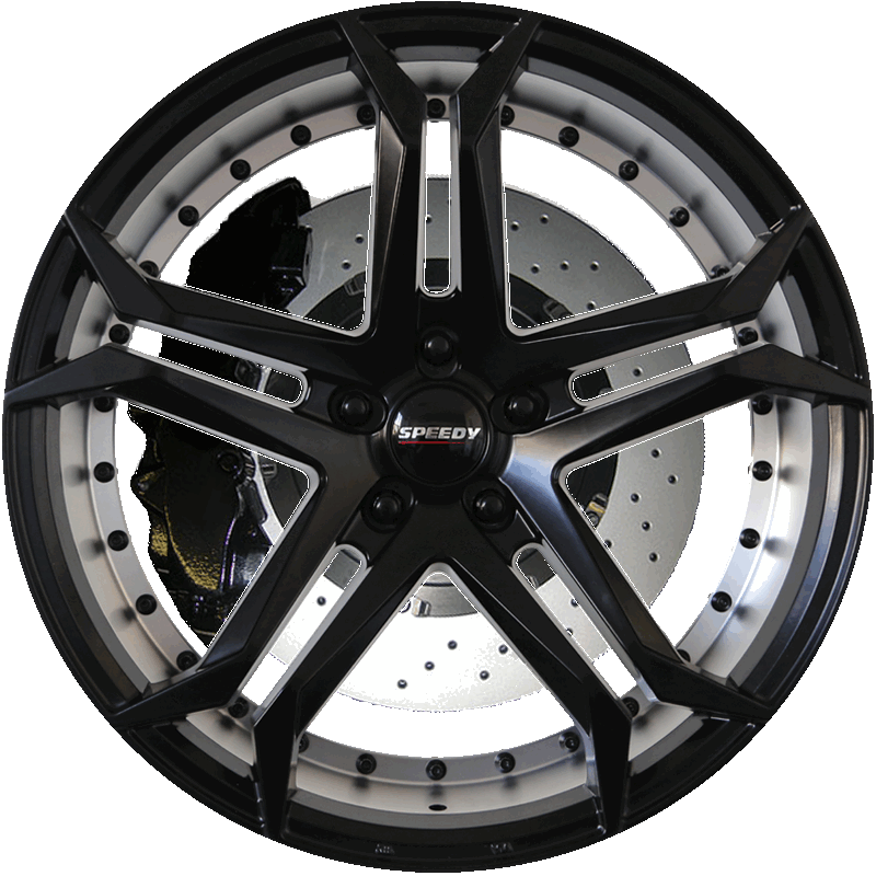 HOTSHOT SATIN BLACK MACHINED Front