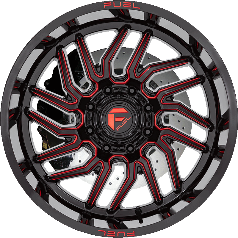 HURRICANE GLOSS BLACK MILLED RED TINT