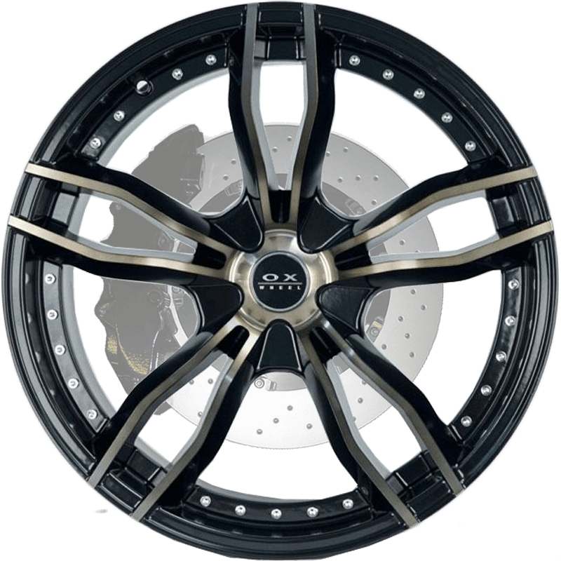 Oxwheels - OX690 - Black/Machined Face Brown Clear Coat