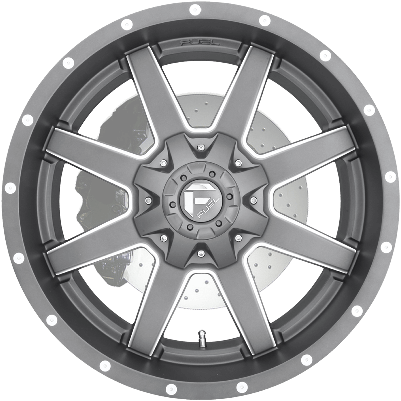 MAVERICK 1-PIECE ANTHRACITE MILLED SPOKE
