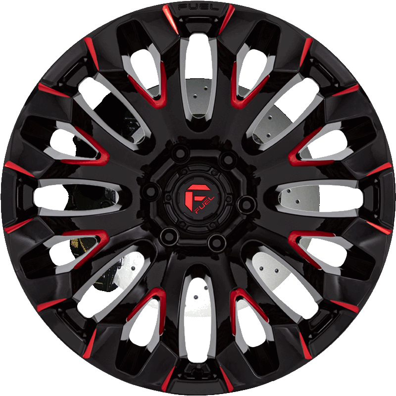 QUAKE GLOSS BLACK MILLED RED TINT