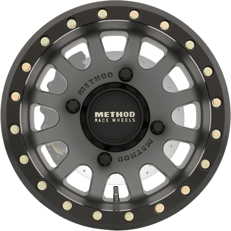 Method Race Wheels 401 UTV Beadlock TITANIUM - MATTE BLACK RING