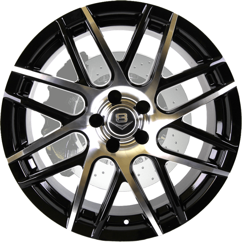 V-35 Gloss Black with Machine Face