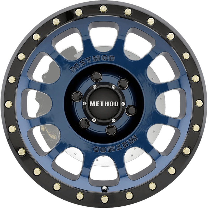 Method Race Wheels 305 NV GLOSS BAHIA BLUE - GLOSS BLACK LIP