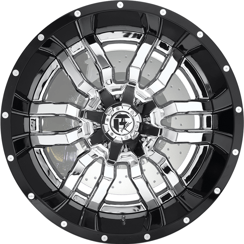 SLEDGE 2-PIECE CHROME WITH GLOSS BLACK LIP