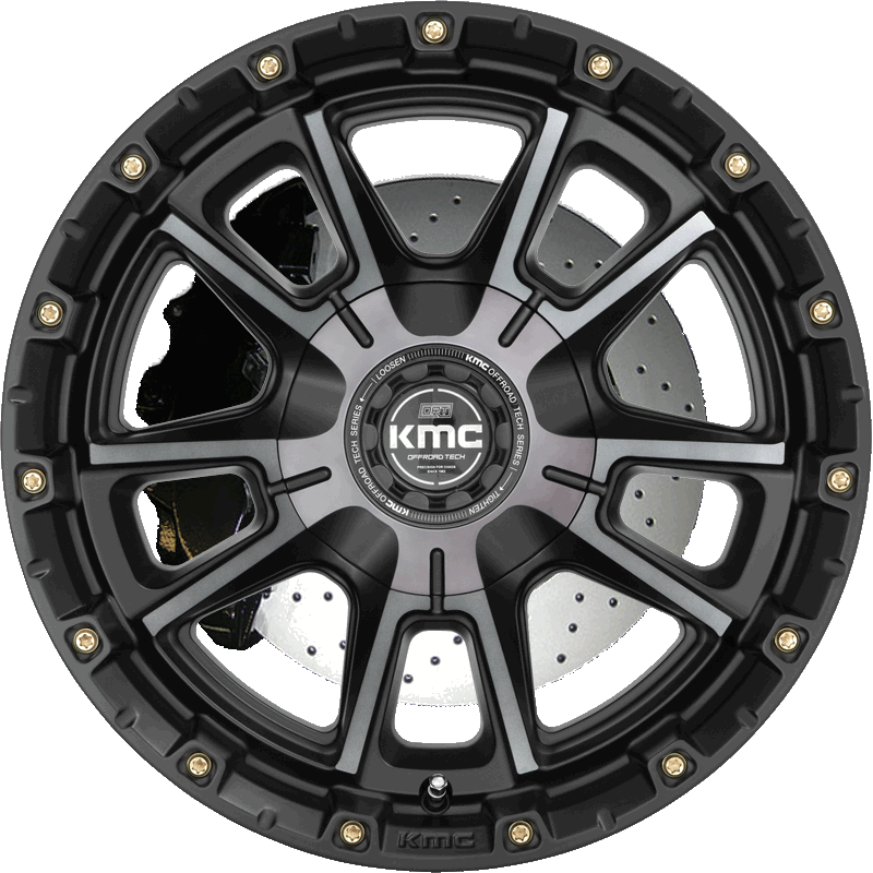 KMC KM100 SYNC SATIN BLACK WITH GREY TINT