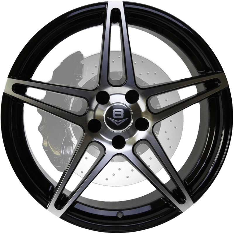 V-39 Gloss Black with Machine Face